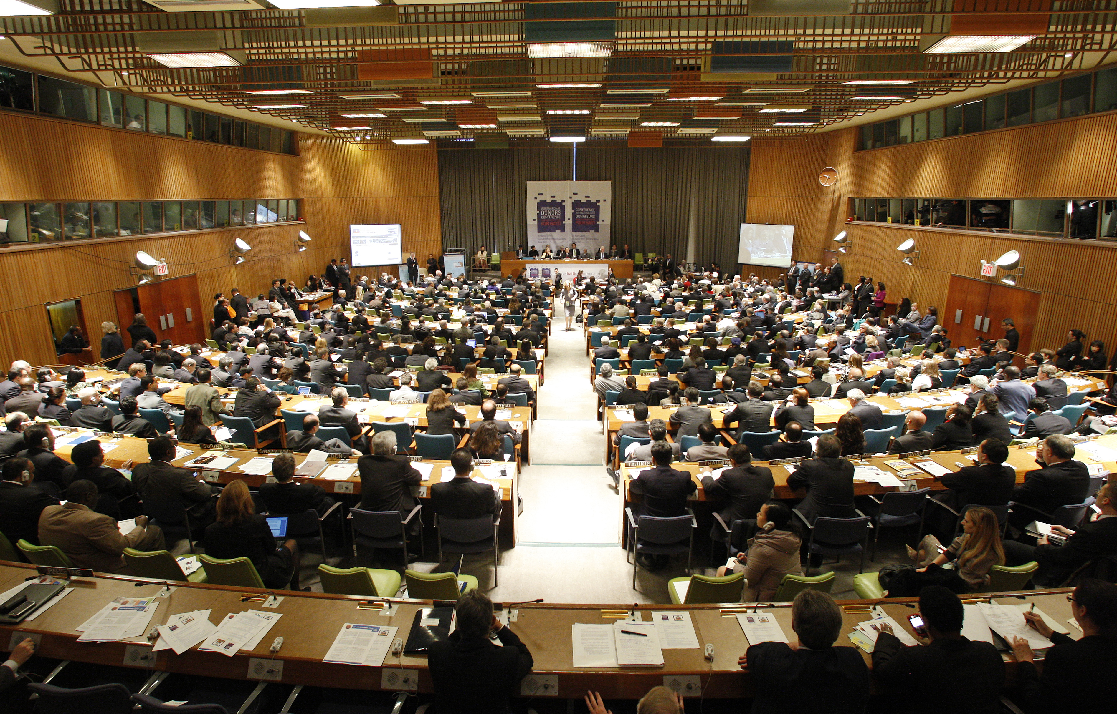 Opening session of the International Donors' Conference towards a "New Future for Haiti".