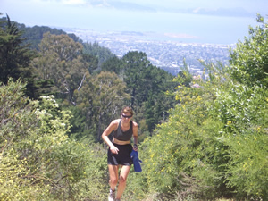 Grethe on Claremont Canyon