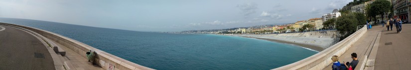 Panoramic view of the Promenade Des Anglais