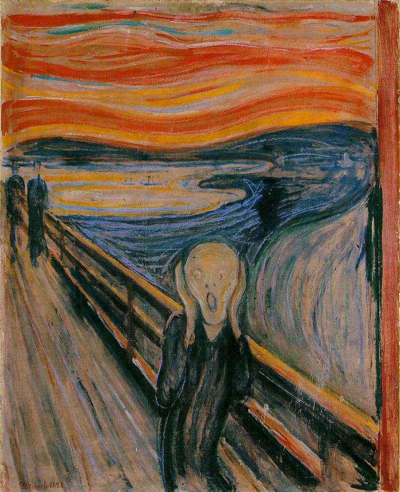 Photograph of the paining The Scream by Edvard Munch