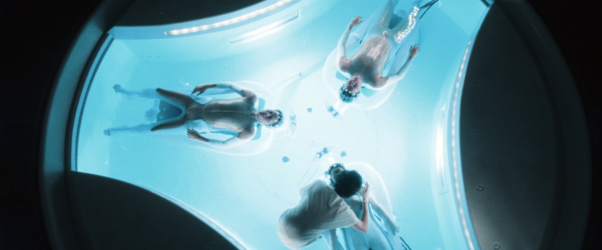 The three "precogs" in a tank from the film Minority Report