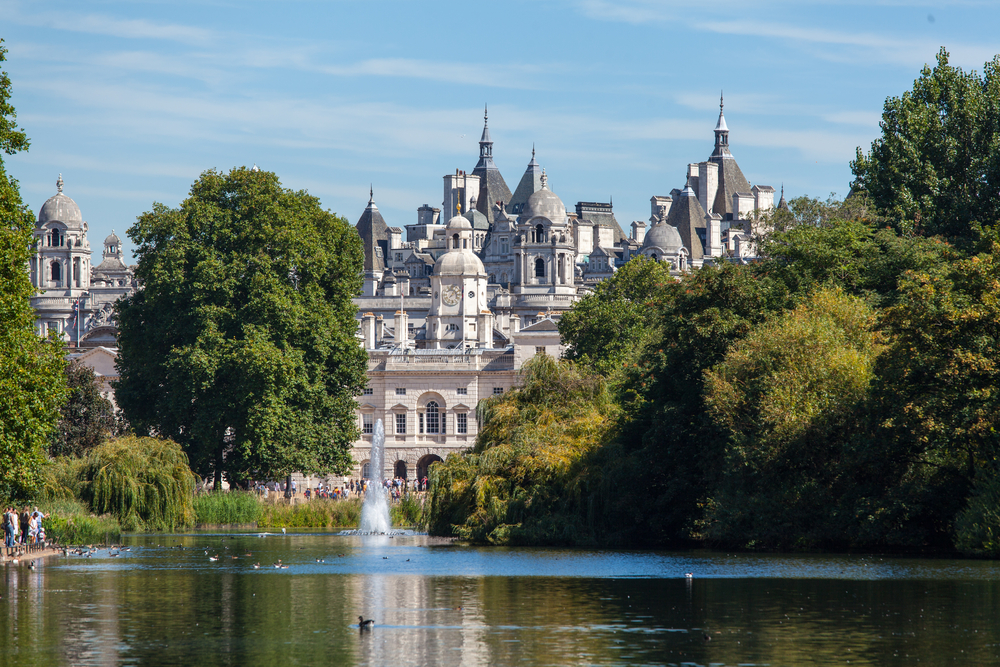 A picture of the Horseguards Parade and Whitehall Palace