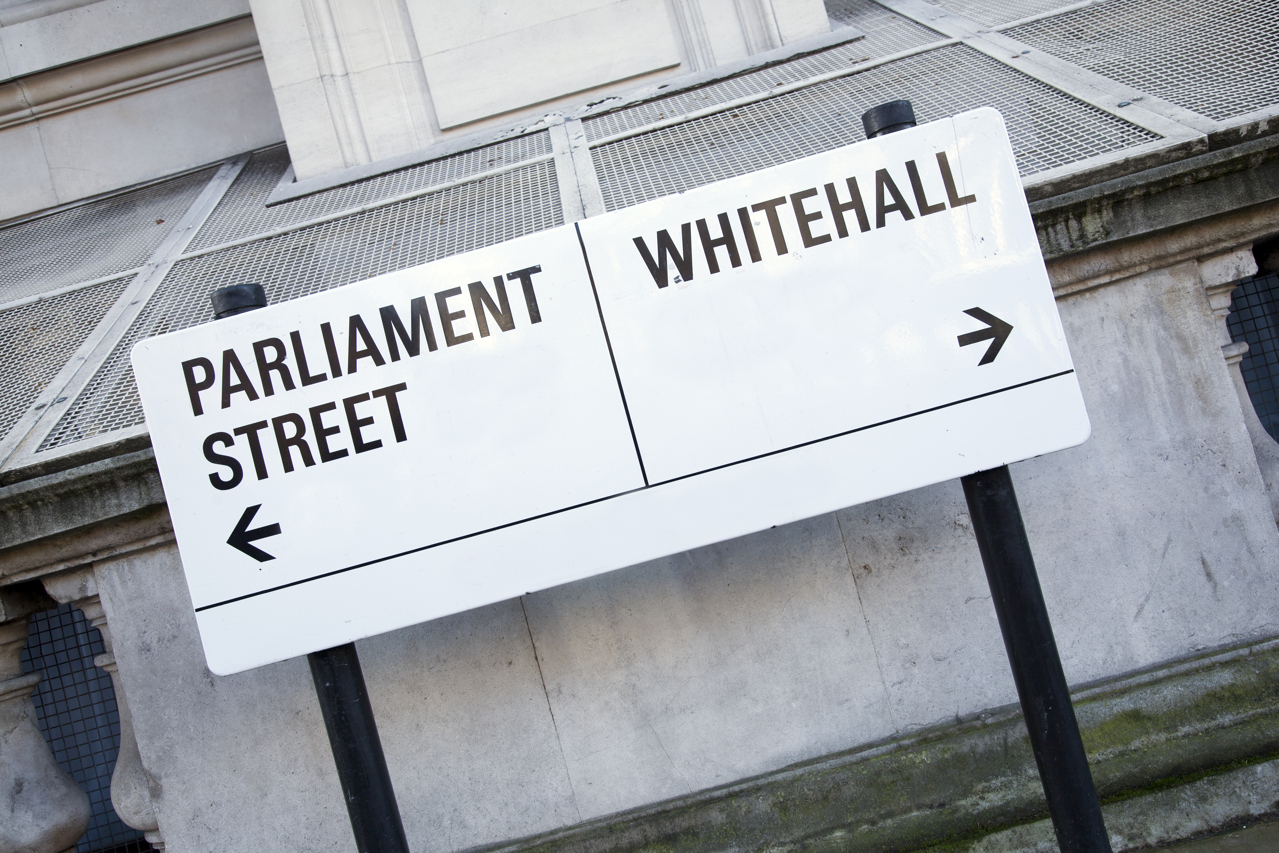 Street sign showing Parliament Street and Whitehall