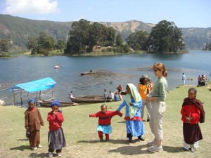 Grethe at Wenchi Crater Lake